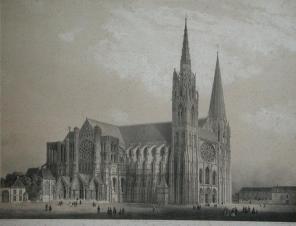 La cathédrale de Chartres Jacques Amédée Beaujoint - Châteauneuf-sur-Loire, musée de la Marine de Loire